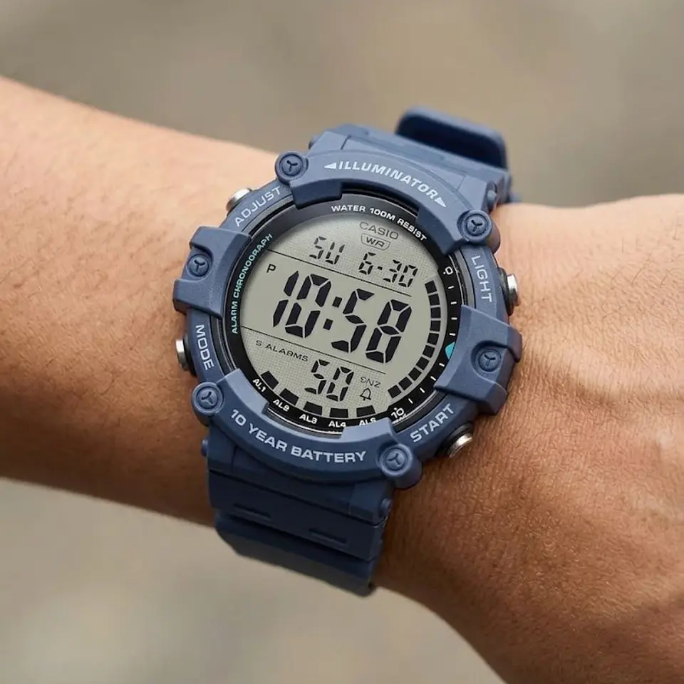 Reloj Digital Casio AE1500WH-2AVDF Para Hombre en Resina Color Azul 6