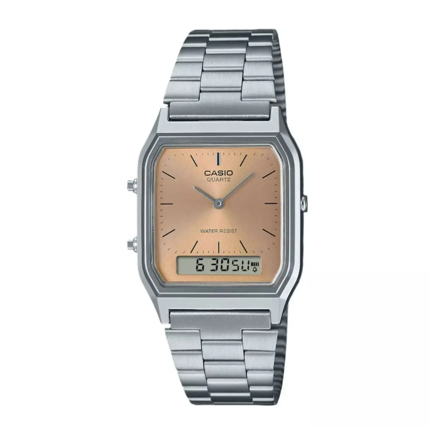 Reloj Digital - Analogo Casio AQ-230A-4A Unisex en Acero Color Plateado 1