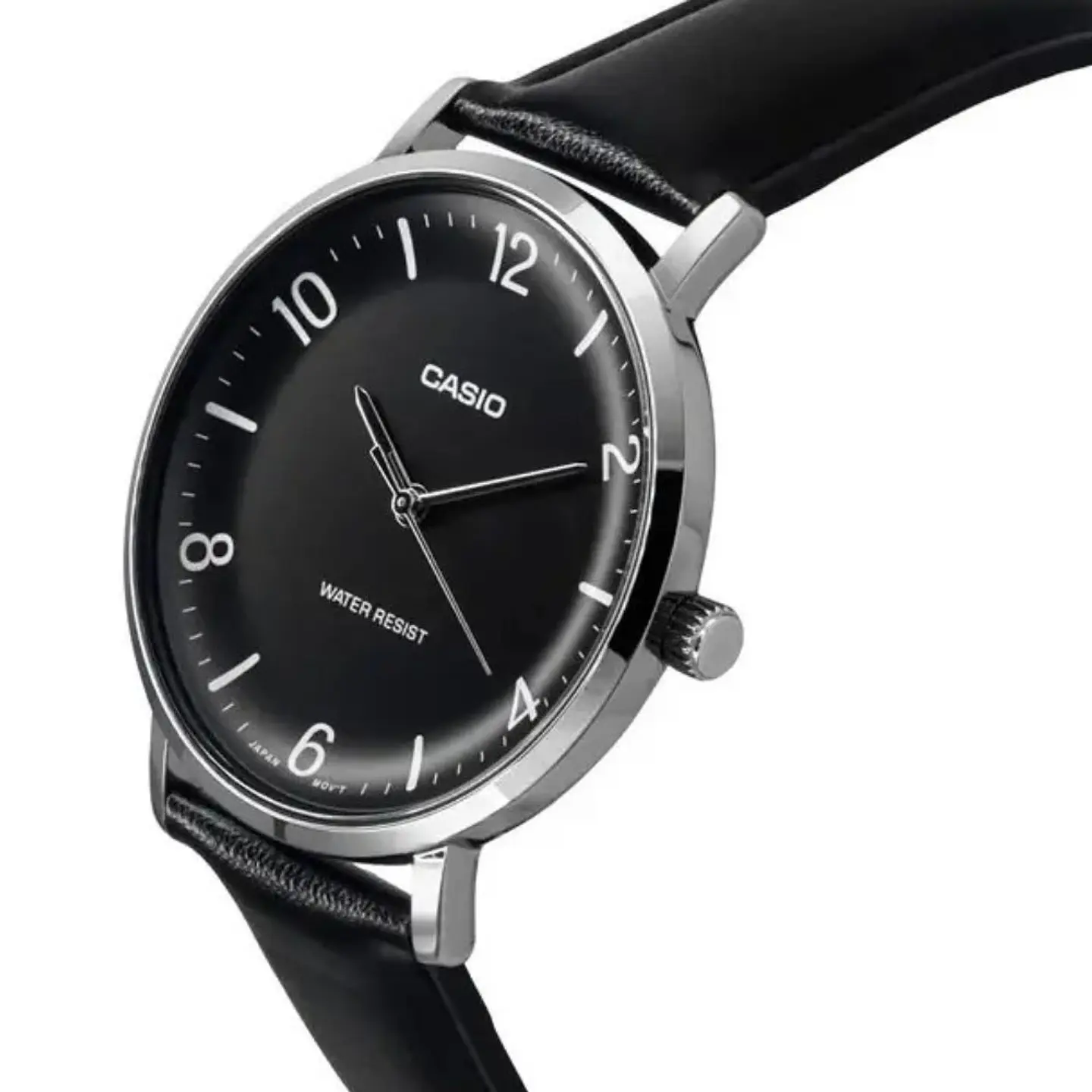 Reloj Analogo Casio MTP-VT03L-1BDF Para Hombre en Acero Color Negro 3