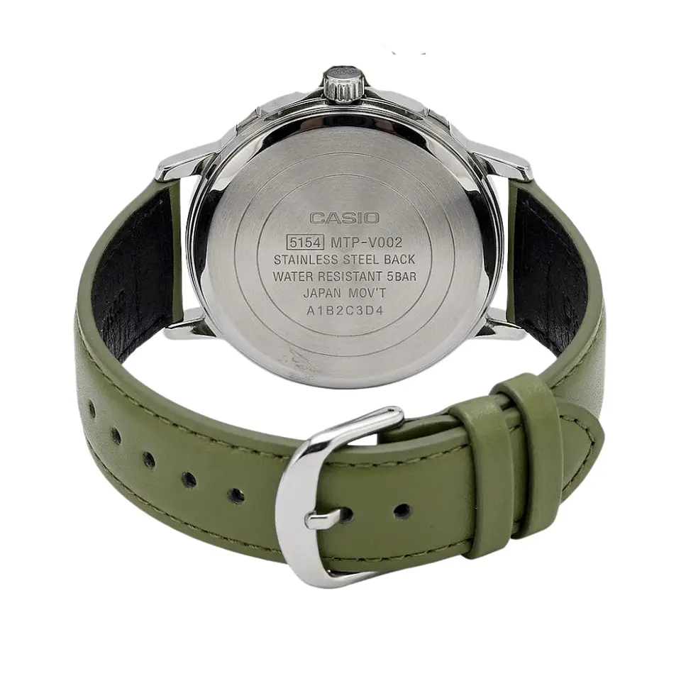 Reloj Analogo Casio MTP-VT03L-7BDF Para Hombre en Acero Color Verde 2