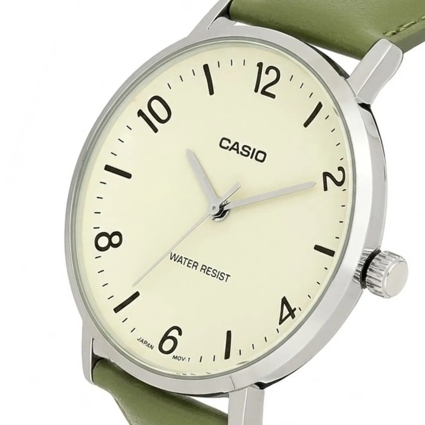 Reloj Analogo Casio MTP-VT03L-7BDF Para Hombre en Acero Color Verde 3
