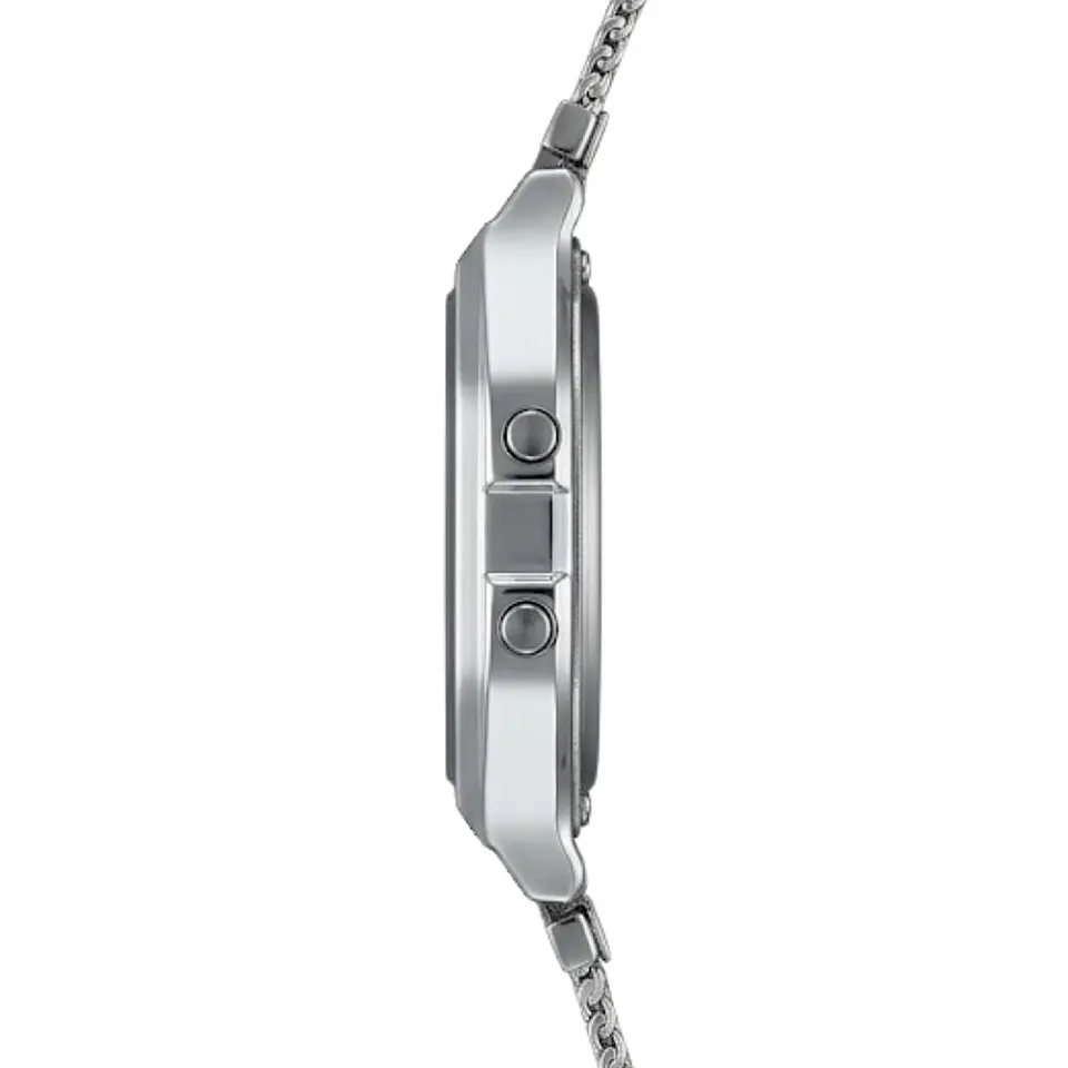 Reloj Digital Casio A158WEA-7DF Mujer en Acero Color Plateado 3