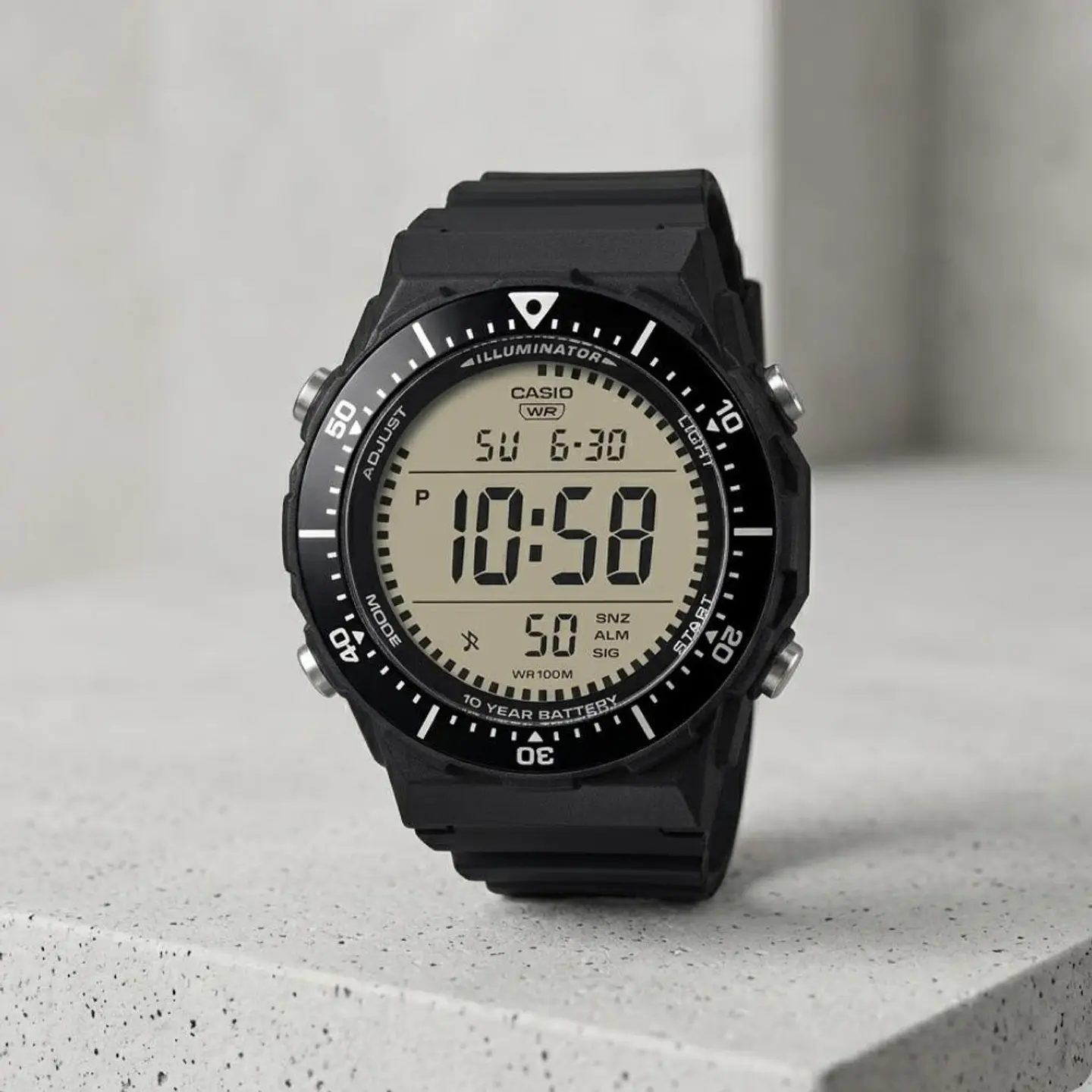 Reloj Digital Casio AE-1700H-1AVDF Para Hombre en Resina Color Negro 5