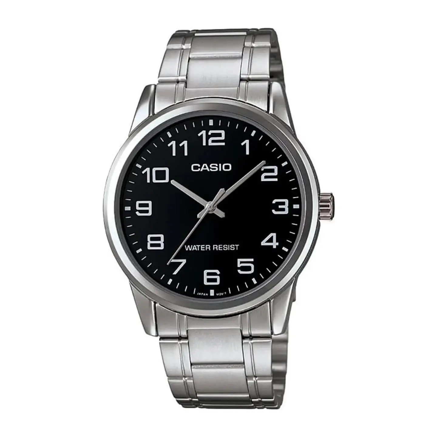 Reloj Analogo Casio MTP_V001D_1B Para Hombre en Acero Color Plateado 1