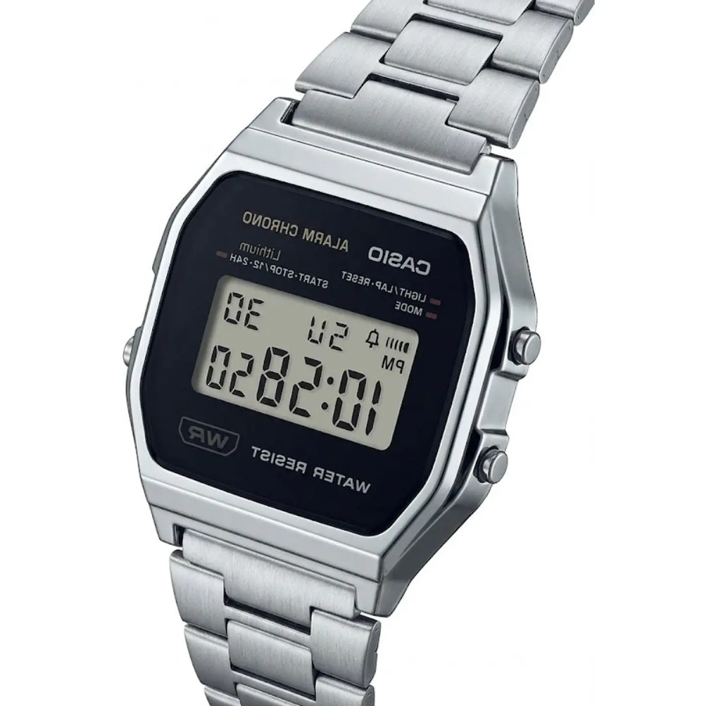 Reloj Digital Casio A158WEA-1DF Unisex en Acero Color Plateado 4