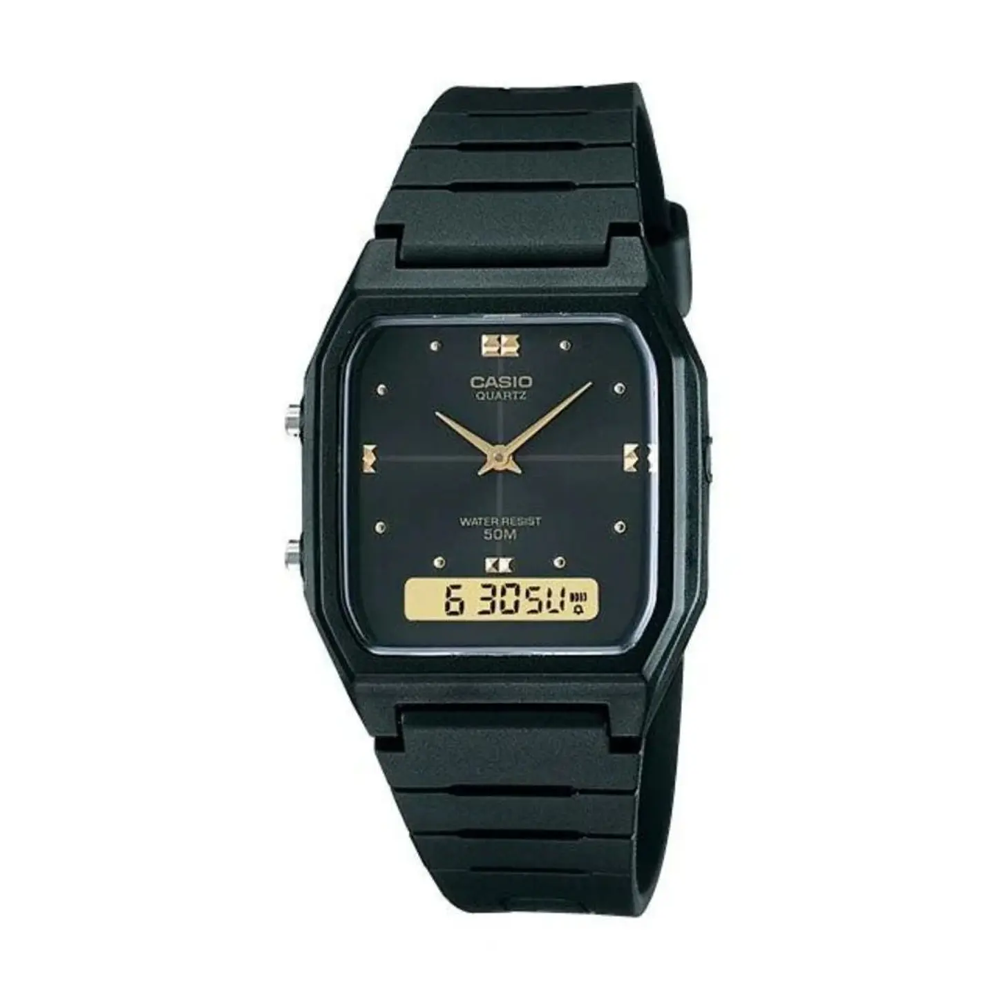Reloj Digital - Analogo Casio AW-48HE-1AV Unisex en Acero Color Negro 1