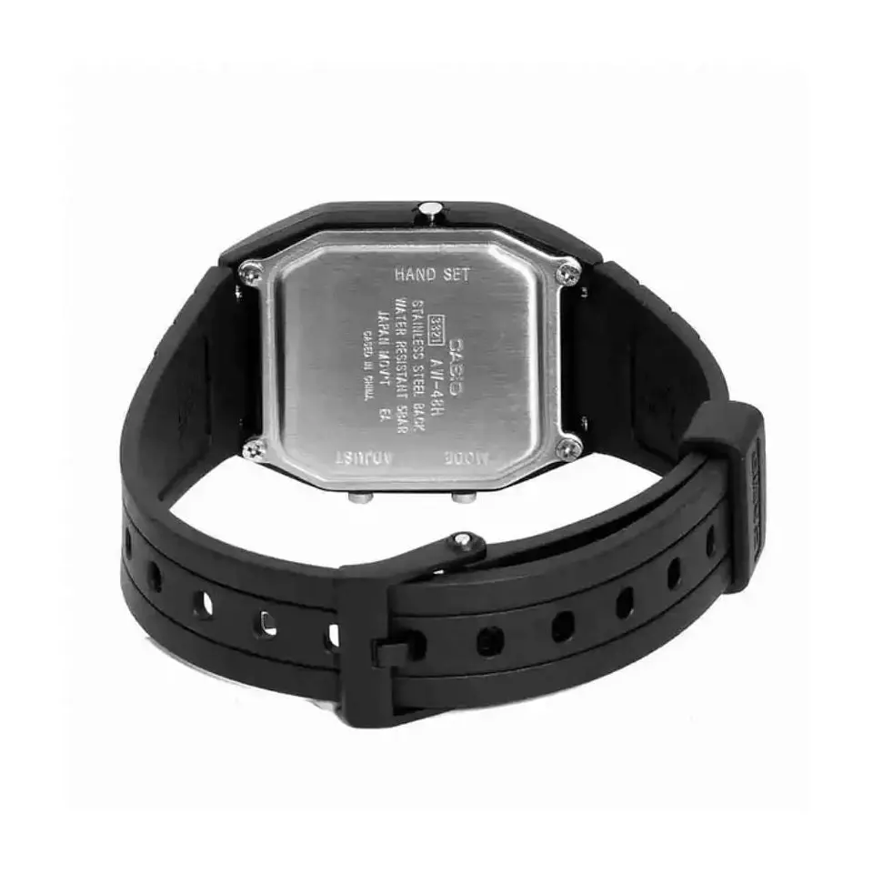 Reloj Digital - Analogo Casio AW-48HE-8AV Para Hombre en Acero Color Negro 2