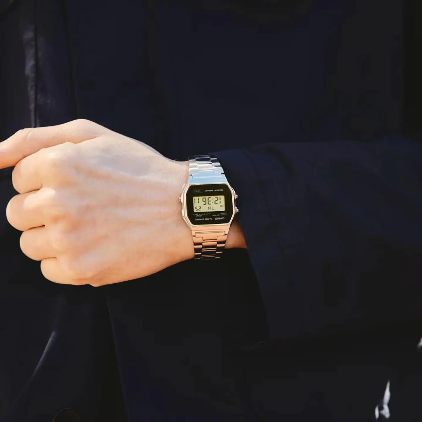 Reloj Digital Casio A158WEA-1DF Unisex en Acero Color Plateado 6