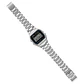 Reloj Digital Casio A_158WA_1 Para Hombre en Acero Color Plateado y Negro - thumbnail 4
