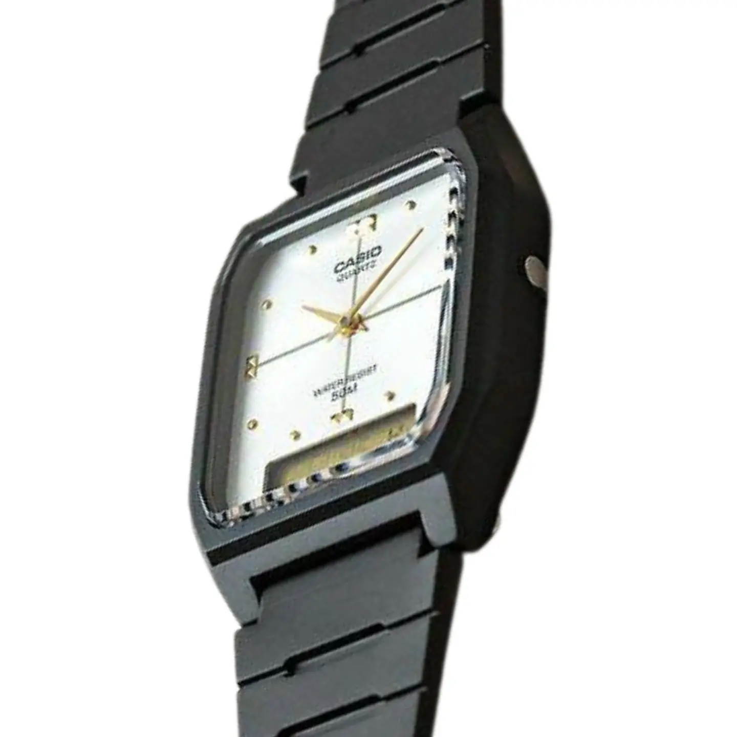 Reloj Digital - Analogo Casio AW-48HE-7AV Para Hombre en Acero Color Negro 4
