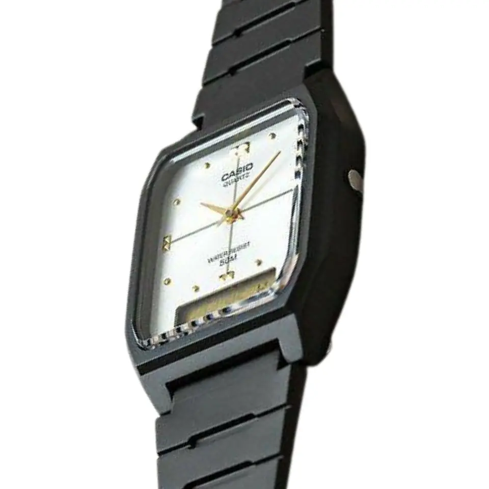 Reloj Digital - Analogo Casio AW-48HE-7AV Para Hombre en Acero Color Negro 4