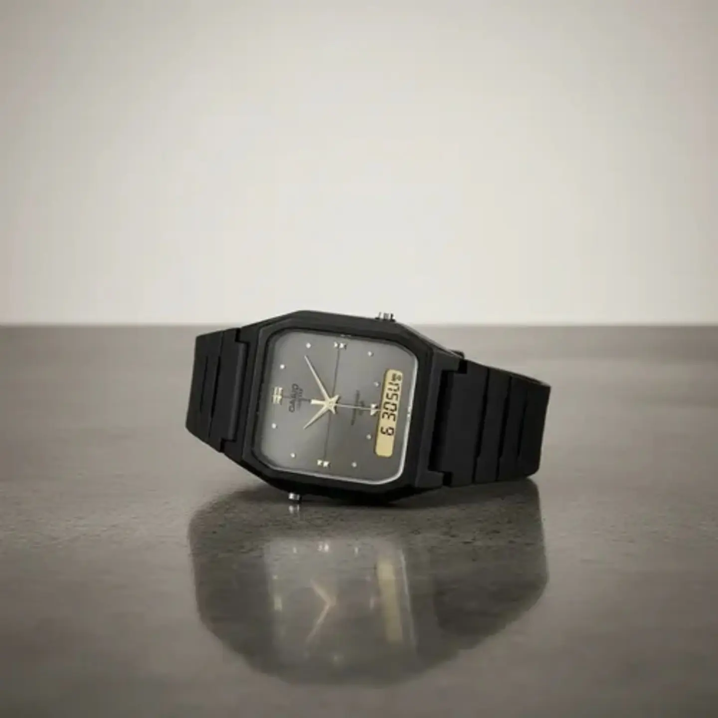 Reloj Digital - Analogo Casio AW-48HE-8AV Para Hombre en Acero Color Negro 5