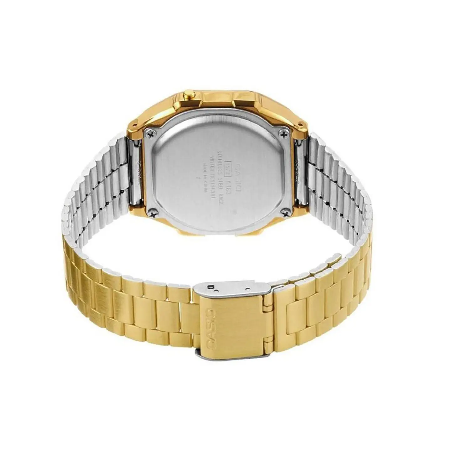 Reloj Digital Casio A_168WG_9W Unisex en Acero Color Dorado 2