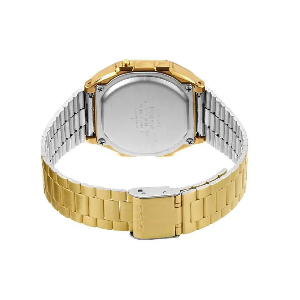 Reloj Digital Casio A_168WG_9W Unisex en Acero Color Dorado 2