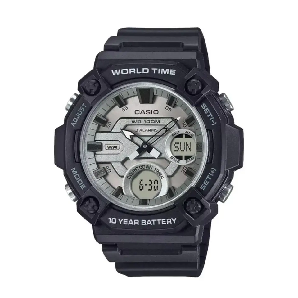 Reloj Digital - Analogo Casio AEQ-120W-7AVDF Para Hombre en Resina Color Negro 1