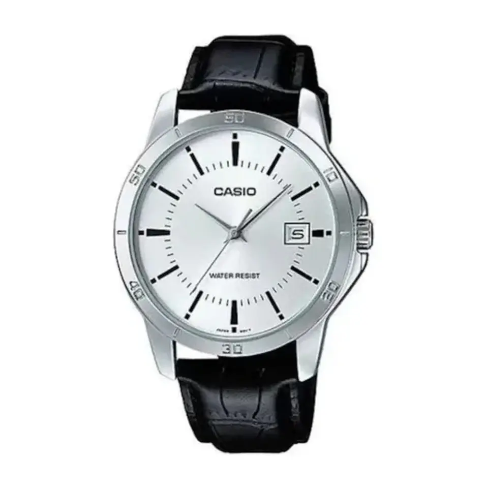 Reloj Analogo Casio MTP_V004L_7A Para Hombre en Acero Color Plateado 1