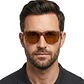 Gafas de Sol FOSSIL OUTLOOK X80101 Marron Hombre Talla 58mm - Miniatura 6