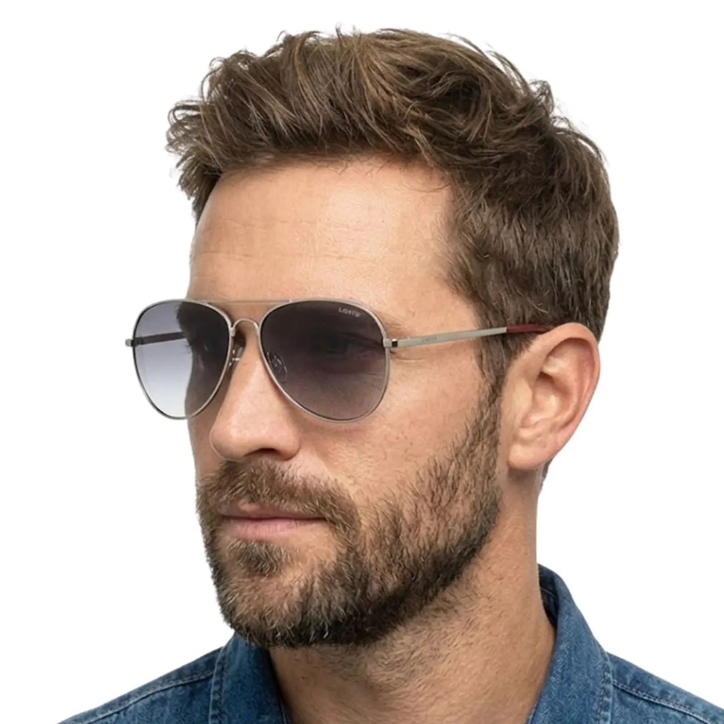 Gafas de Sol LEVIS OUTLOOK X14007 Gris Degrade Unisex Talla 58mm 6