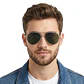 Gafas de Sol LEVIS OUTLOOK X13051 Verde Hombre Talla 60mm - Miniatura 6