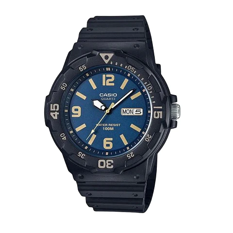 Reloj Analogo Casio MRW-200H-2B3VDF Para Hombre en Resina Color Negro