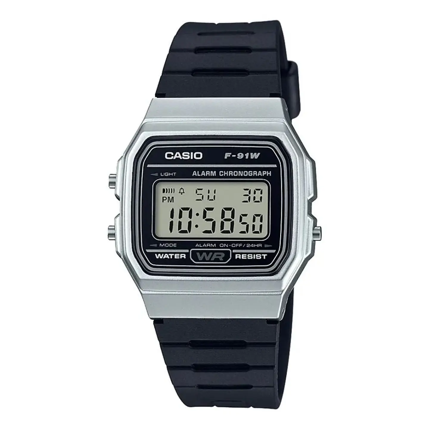 Reloj Digital Casio F_91WM_7A Para Hombre en Acero Color Blanco 1