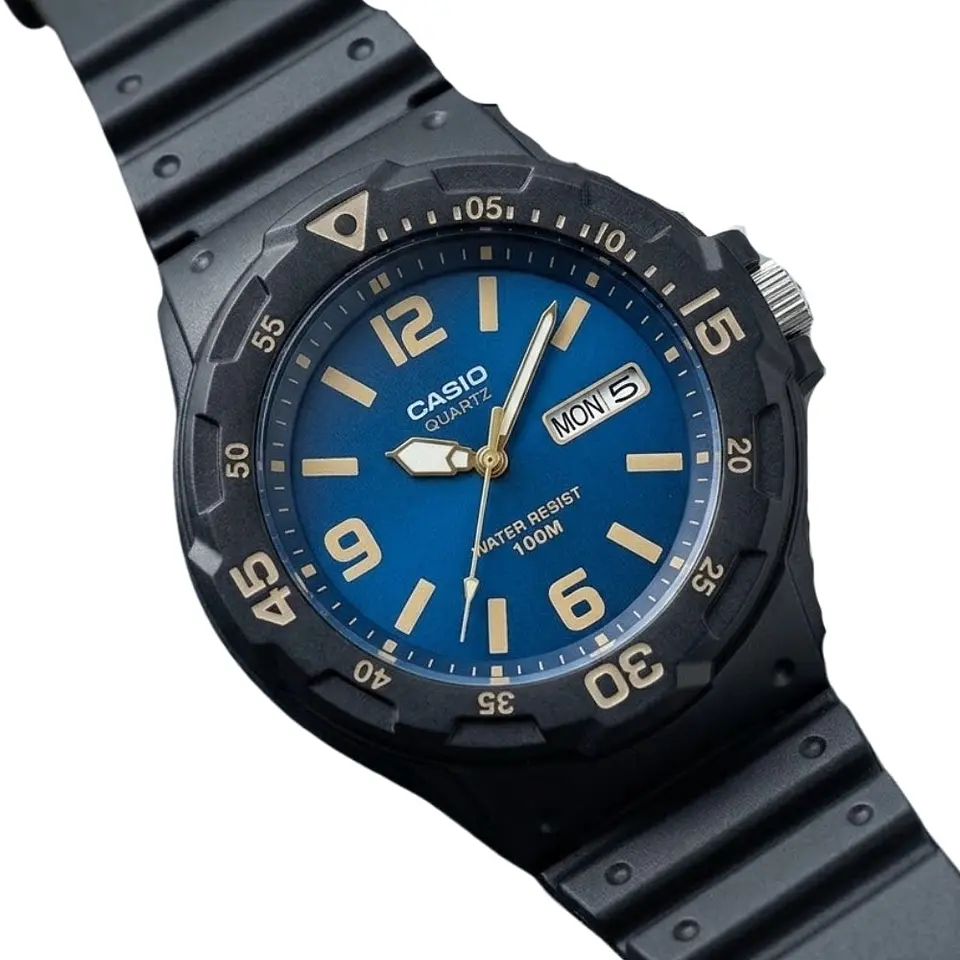 Reloj Analogo Casio MRW-200H-2B3VDF Para Hombre en Resina Color Negro 4
