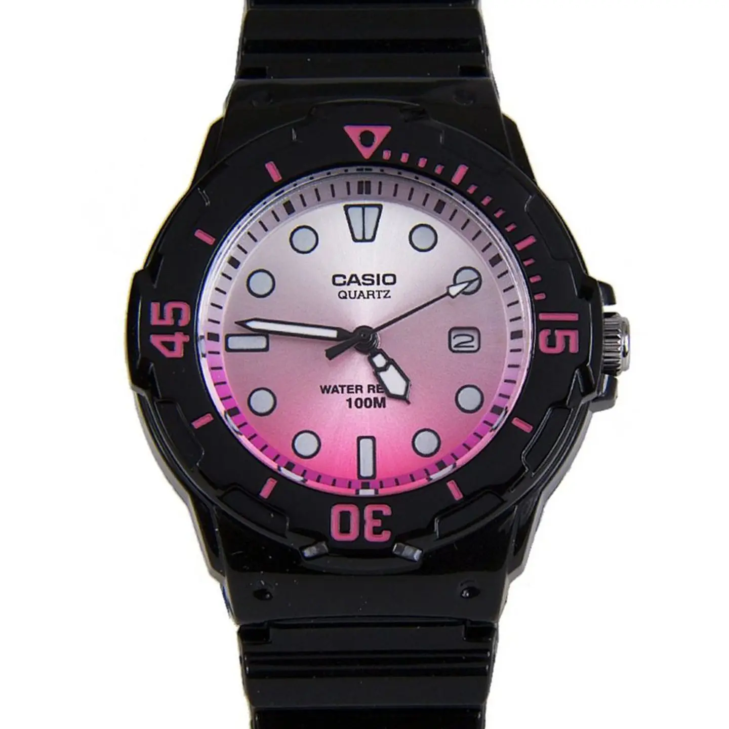 Reloj Analogo Casio LRW_200H_4EV Para Mujer en Resina Color Fucsia 4
