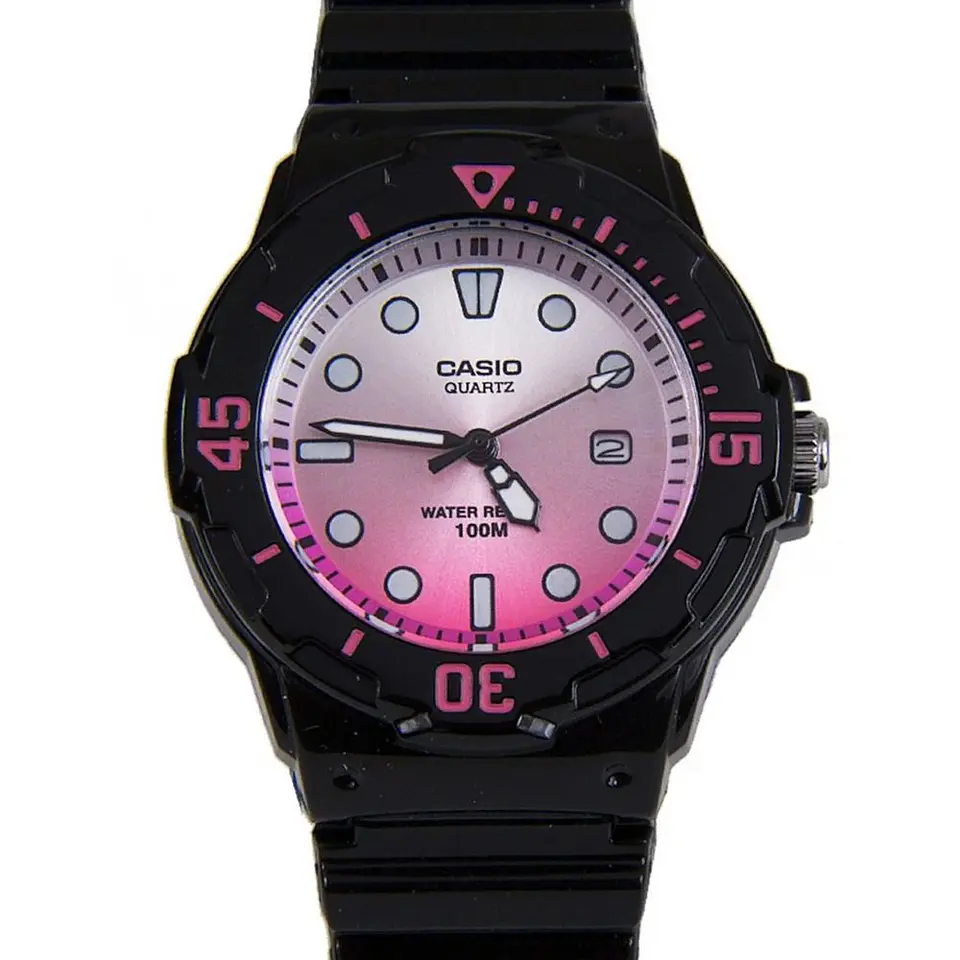 Reloj Analogo Casio LRW_200H_4EV Para Mujer en Resina Color Fucsia 4