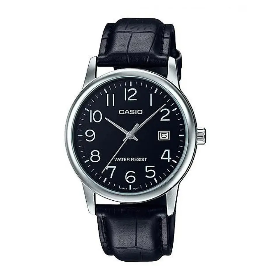 Reloj Analogo Casio MTP_V002L_1B Para Mujer en Acero Color Negro 1