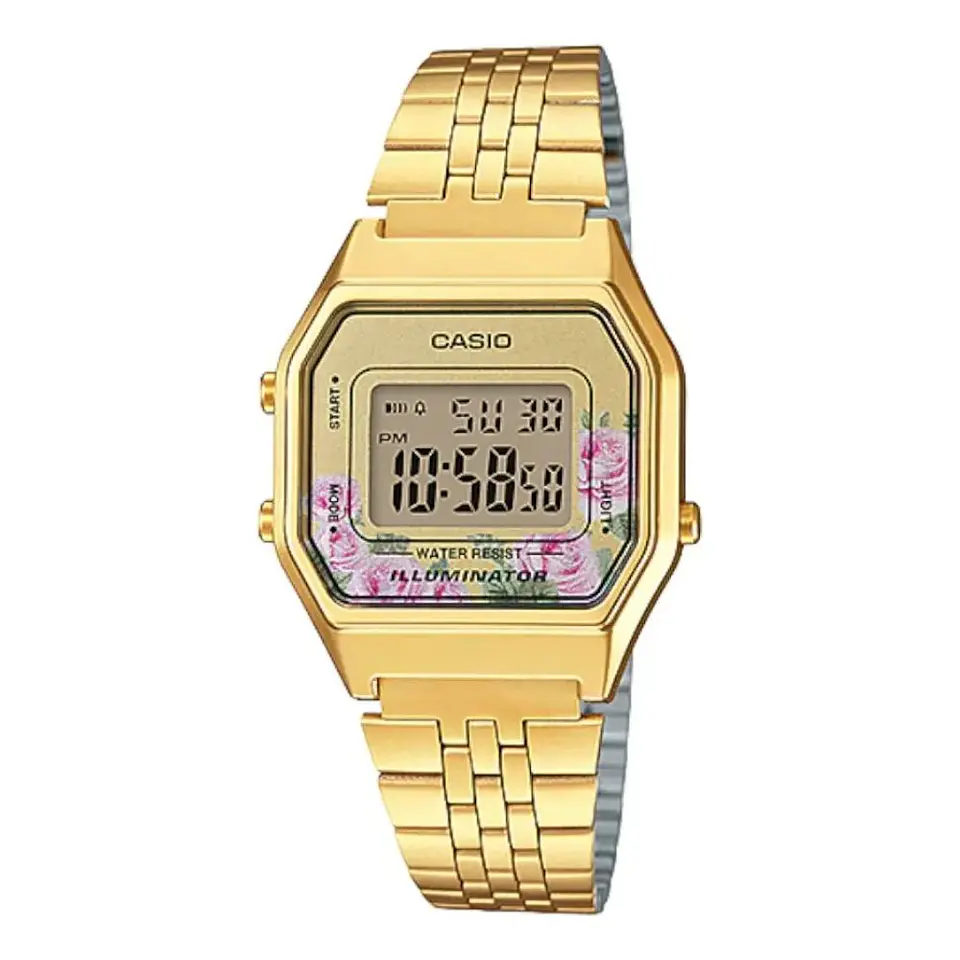 Reloj Digital Casio LA680WGA-4CDF Para Mujer en Acero Color Dorado 1