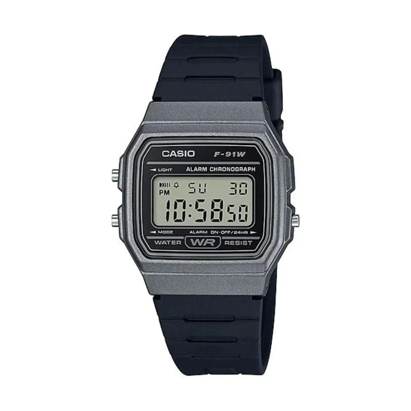 Reloj Digital Casio F_91WM_1B Para Hombre en Acero Color Negro 1