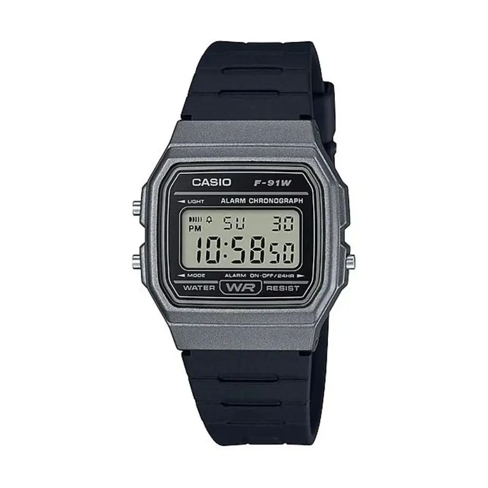 Reloj Digital Casio F_91WM_1B Para Hombre en Acero Color Negro 1
