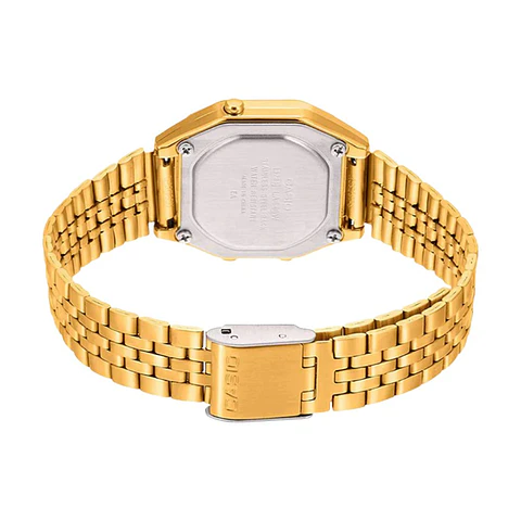 Reloj Digital Casio LA680WGA-4CDF Para Mujer en Acero Color Dorado