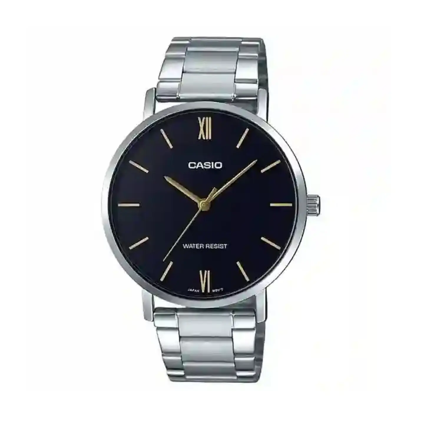 Reloj Analogo Casio MTPVT01D-1BUDF Para Unisex en Acero Color Negro 1