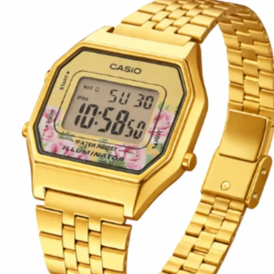 Reloj Digital Casio LA680WGA-4CDF Para Mujer en Acero Color Dorado 4