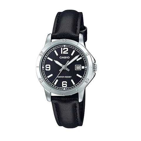 Reloj Analogo Casio LTPV004L-1BUDF Para Unisex en Acero Color Negro