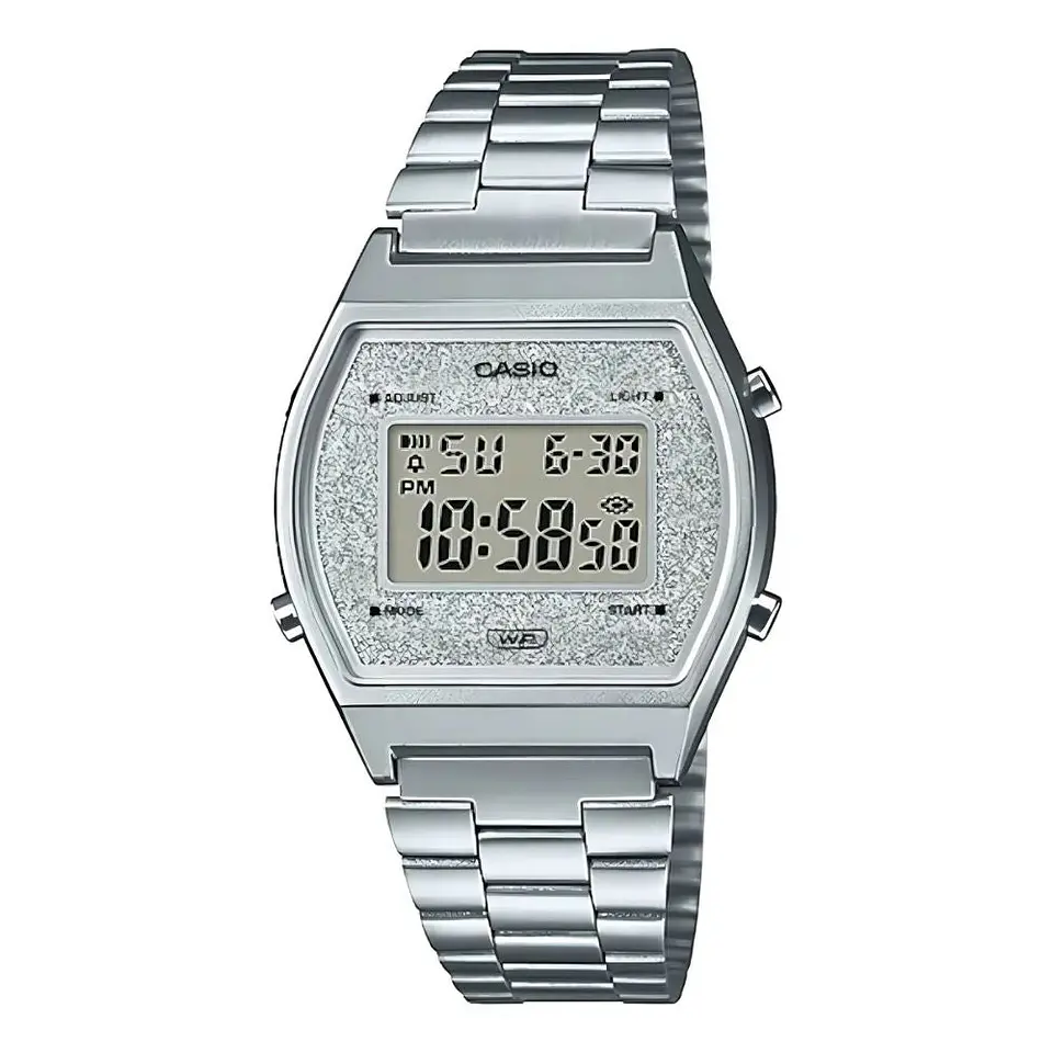 Reloj Digital Casio B640WDG7DF Para Mujer en Acero Color Plateado 1