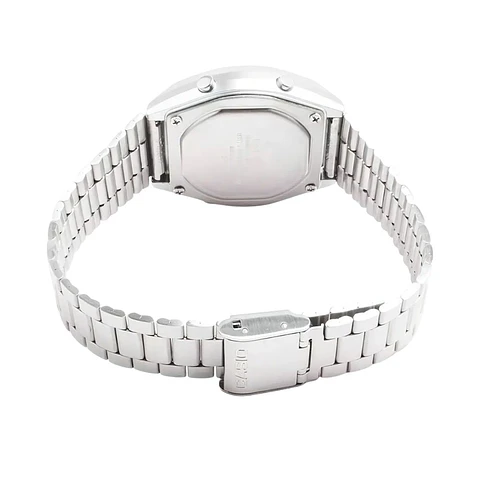 Reloj Digital Casio B640WDG7DF Para Mujer en Acero Color Plateado