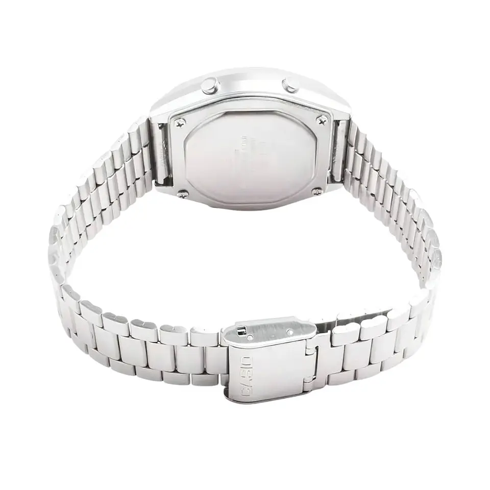 Reloj Digital Casio B640WDG7DF Para Mujer en Acero Color Plateado 2