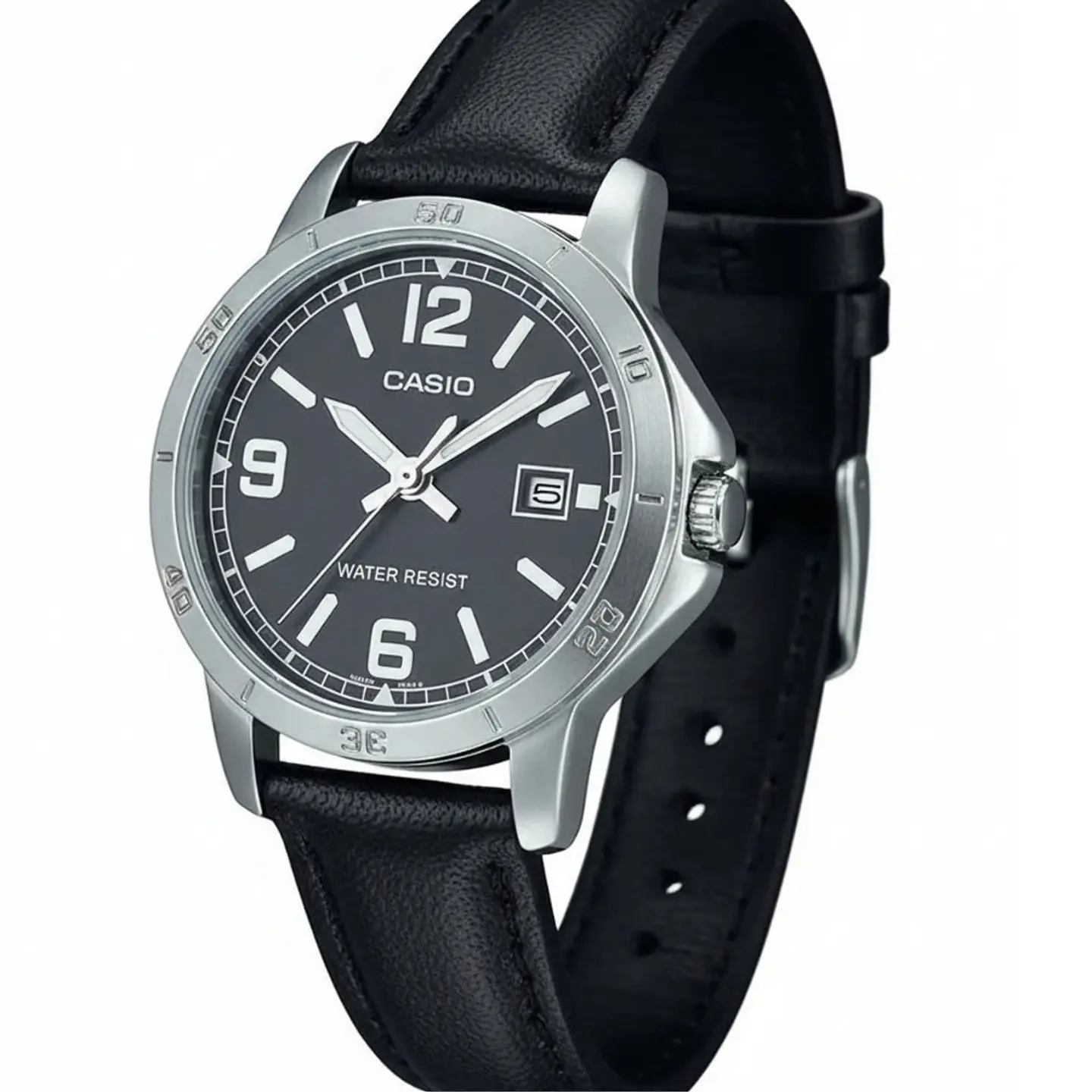 Reloj Analogo Casio LTPV004L-1BUDF Para Unisex en Acero Color Negro 4