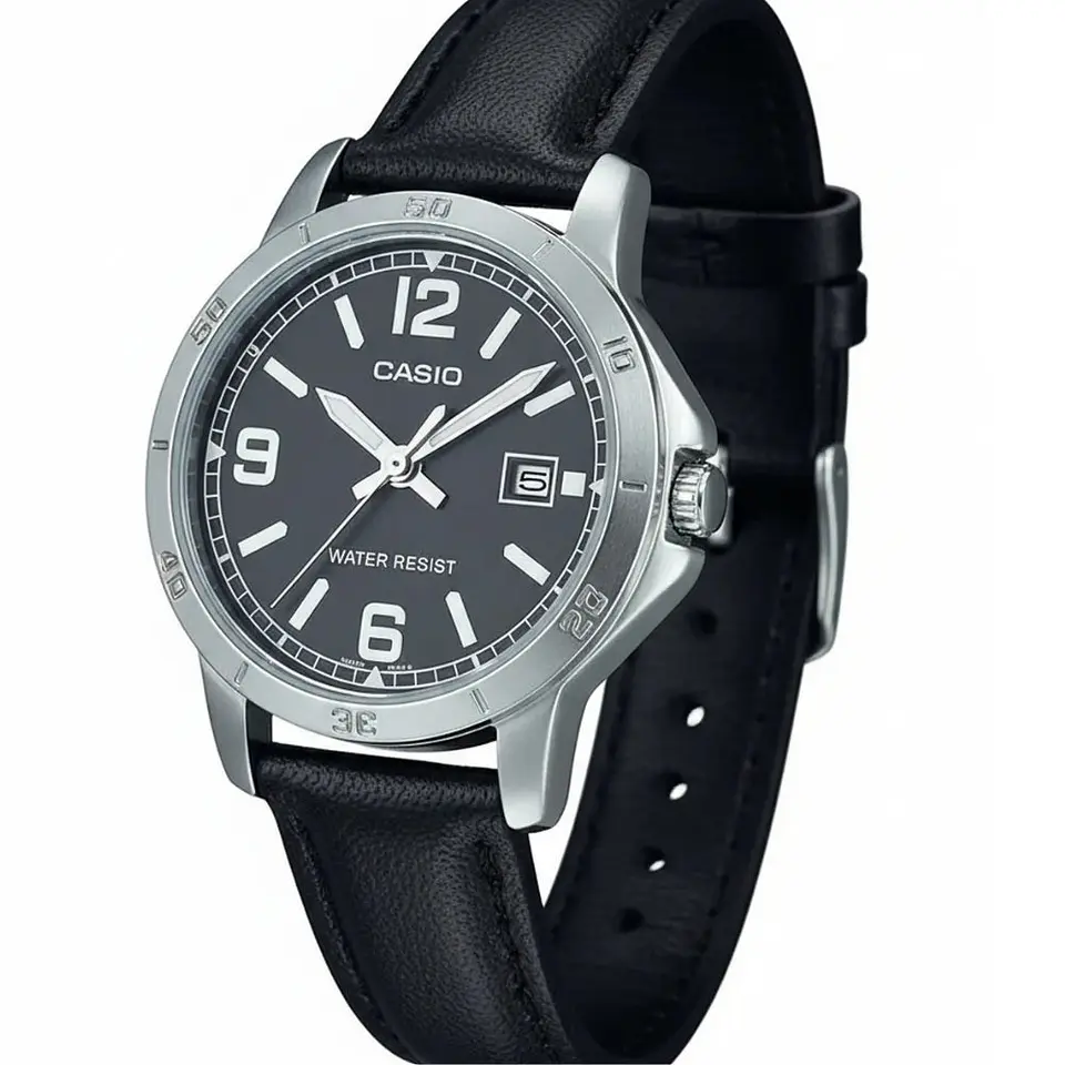 Reloj Analogo Casio LTPV004L-1BUDF Para Unisex en Acero Color Negro 4