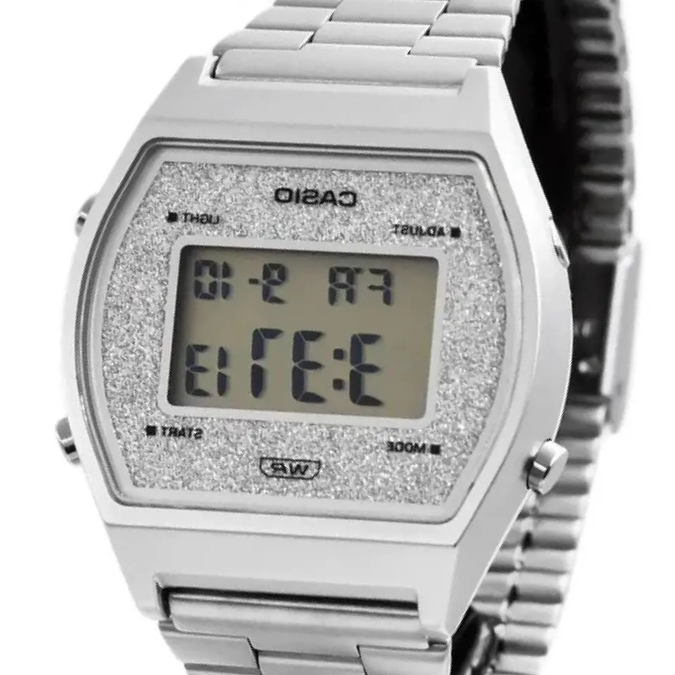 Reloj Digital Casio B640WDG7DF Para Mujer en Acero Color Plateado 4