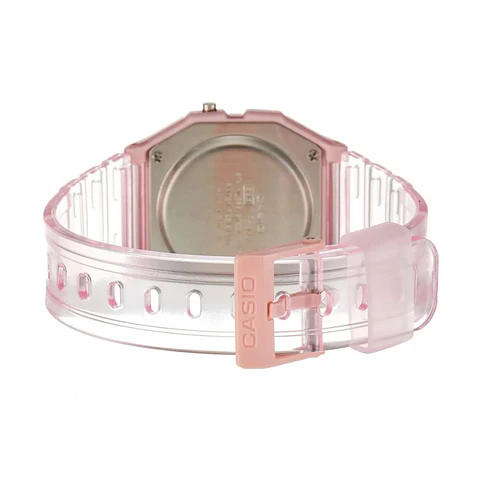 Reloj Digital Casio F91WS-4DF Para Mujer en Acero Color Rosado