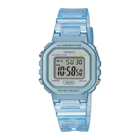 Reloj Digital Casio LA-20WHS-2ADF Para Mujer en Acero Color Celeste