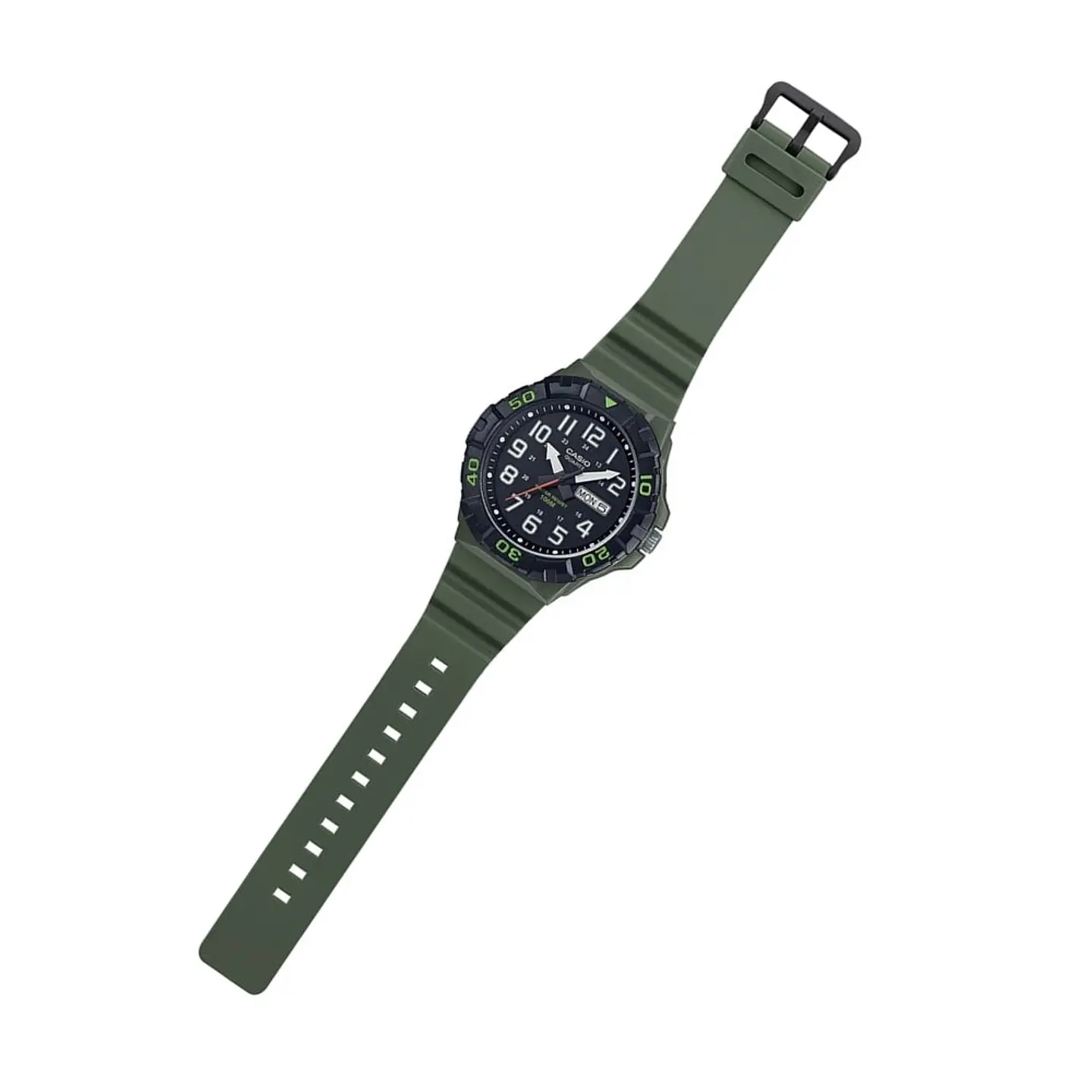 Reloj Analogo Casio MRW210H-3AVDF Para Hombre en Resina Color Verde 4