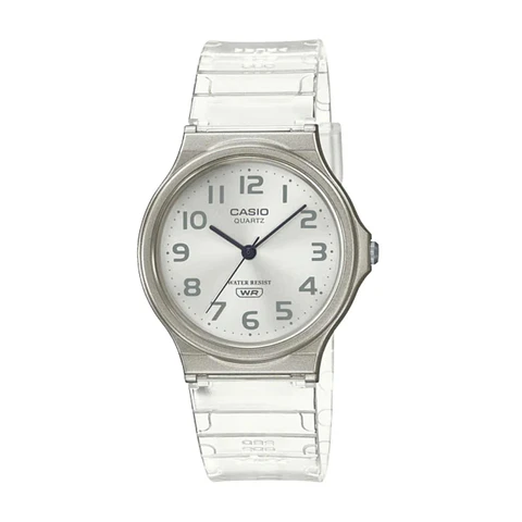 Reloj Analogo Casio MQ-24S-7BDF Para Mujer en Acero Color Transparente