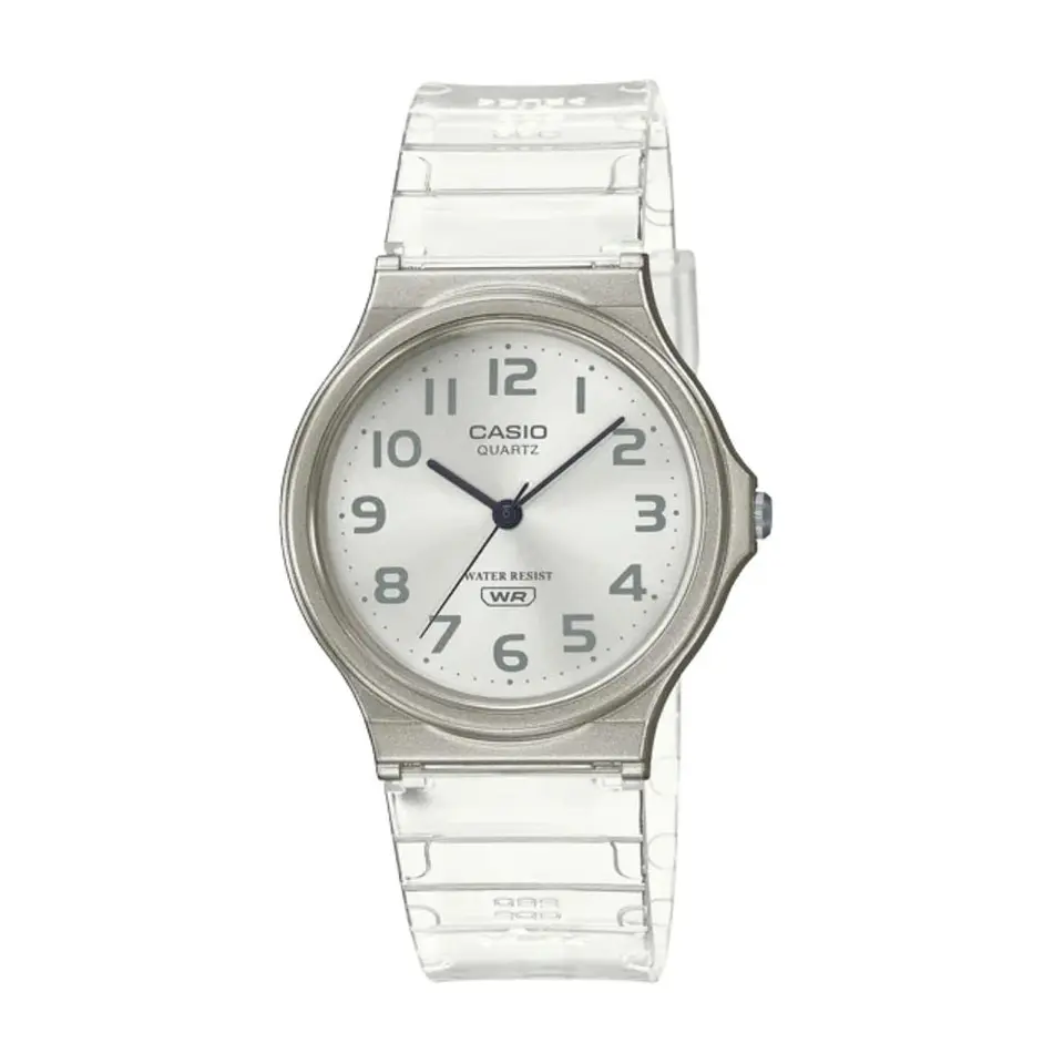Reloj Analogo Casio MQ-24S-7BDF Para Mujer en Acero Color Transparente 1