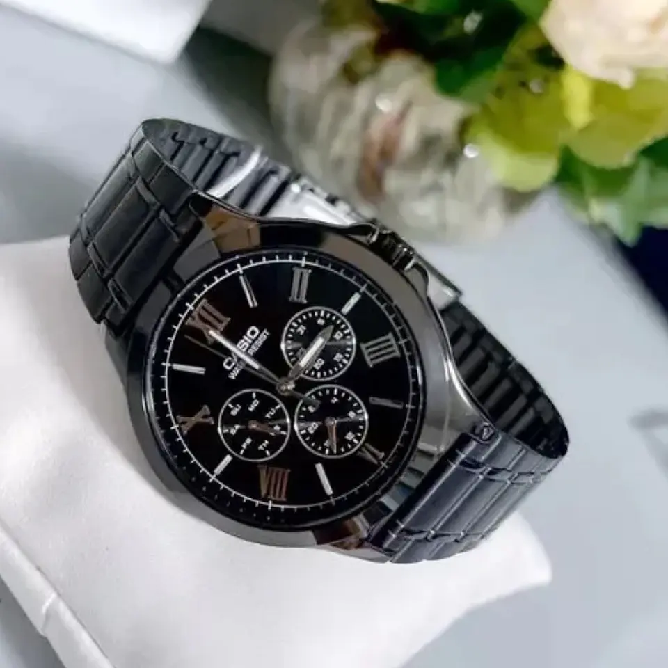 Reloj Analogo Casio MTPV300B-1AUDF Para Unisex en Acero Color Negro 5