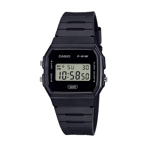 Reloj Digital Casio F-91WB-1ADF Para Hombre en Acero Color Negro