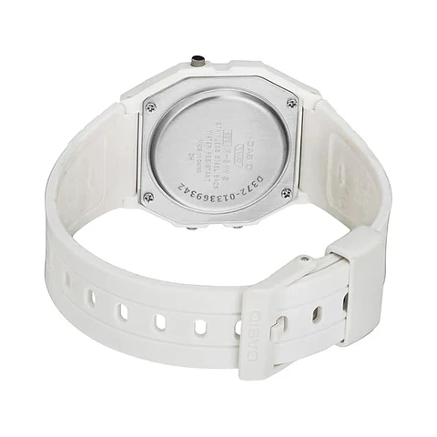 Reloj Digital Casio F-91WB-7ADF Unisex en Acero Color Blanco